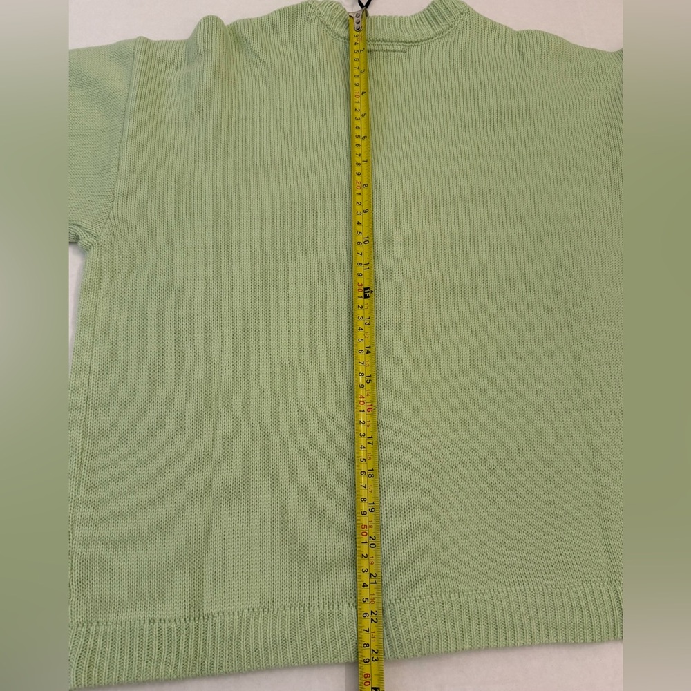 Sanrio Keroppi Light Green Embroidered Skimmer Cardigan Sweater - Picture 8 of 10